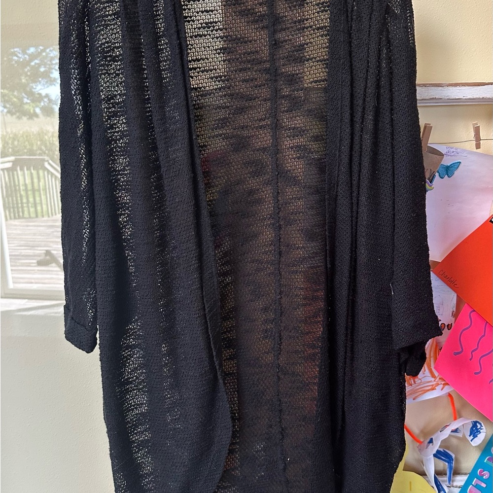 Elegant Black Women's Cardigan